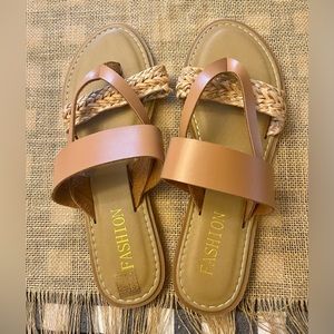Braided flip flops New